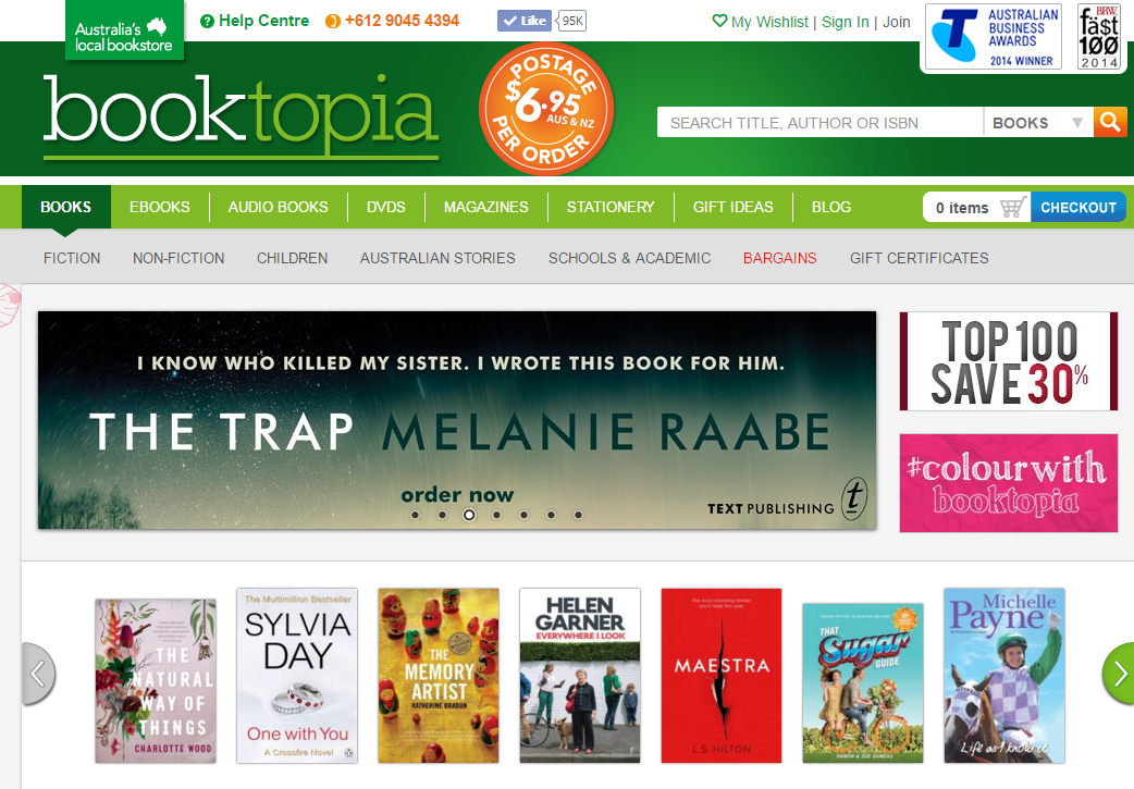 Booktopia Voucher Codes & Online Shopping Cashback World